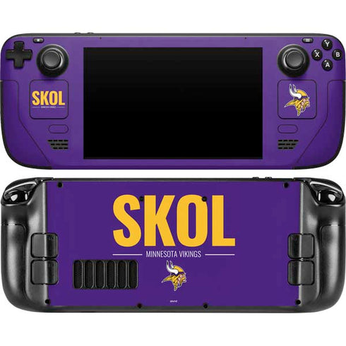 NFL Minnesota Vikings Team Motto Steam Deck Handheld Gaming Computer Skin